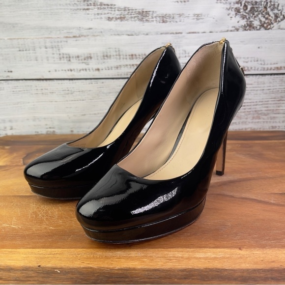 Joan & David Dawilma Patent Leather Heel in Black Size 7.5 - Picture 2 of 13